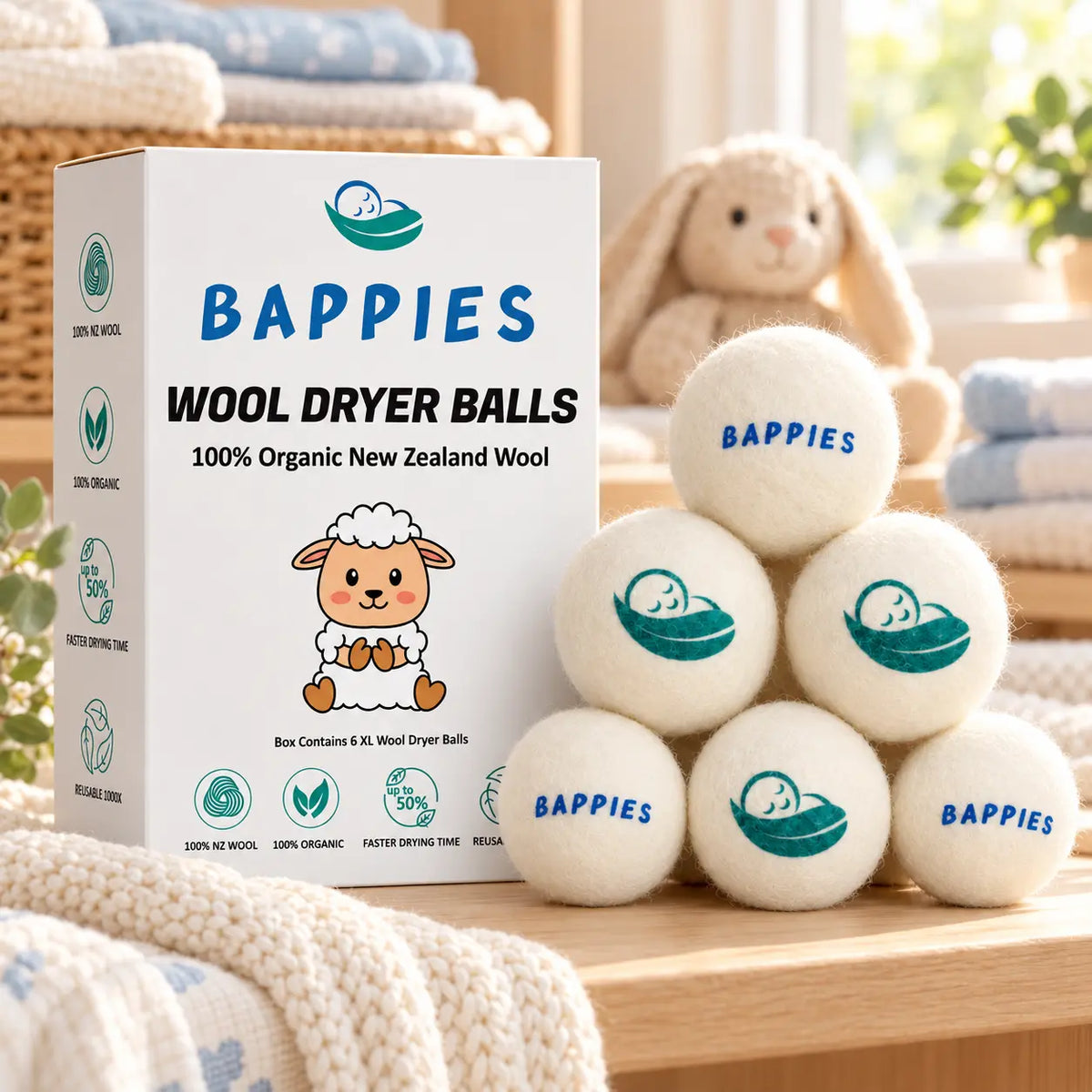 Bappies Wool Dryer Balls